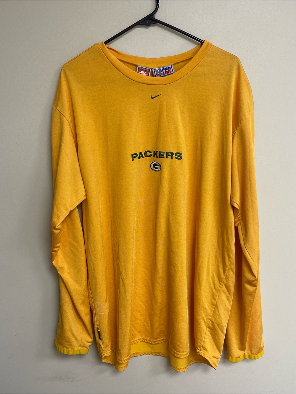 Vintage Nike NFL Greenbay Packers Proline Long Sleeve Shirt Men’s XXL